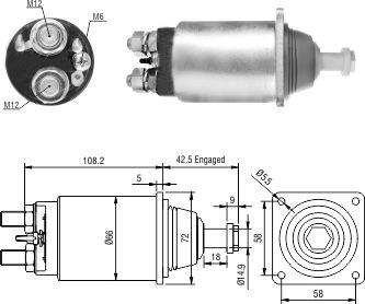 Wilmink Group WG1821413 - Тягове реле, стартер autozip.com.ua