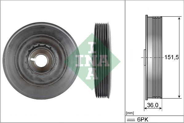 Wilmink Group WG1254405 - Ремінний шків, колінчастий вал autozip.com.ua