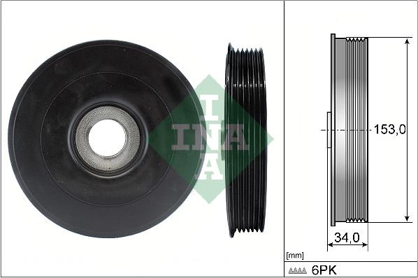 Wilmink Group WG1254394 - Ремінний шків, колінчастий вал autozip.com.ua