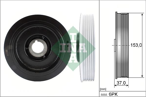 Wilmink Group WG1254383 - Ремінний шків, колінчастий вал autozip.com.ua