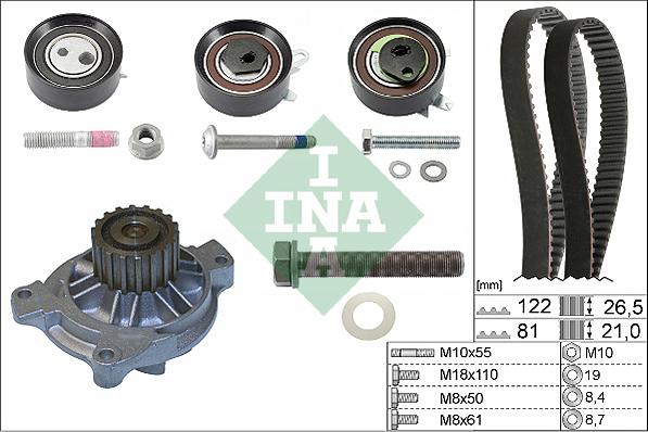 Wilmink Group WG1251869 - Водяний насос + комплект зубчатого ременя autozip.com.ua