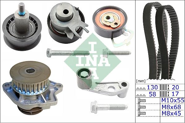 Wilmink Group WG1251251 - Водяний насос + комплект зубчатого ременя autozip.com.ua