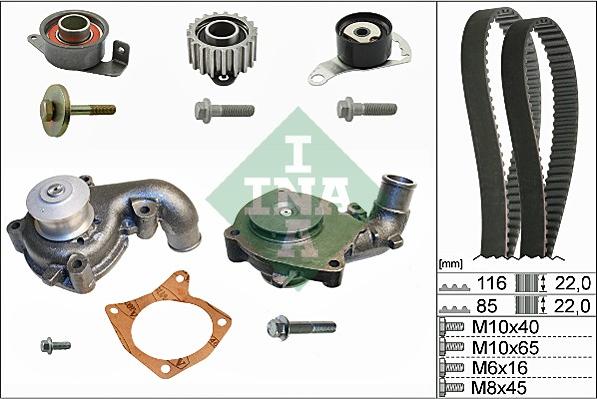 Wilmink Group WG1251283 - Водяний насос + комплект зубчатого ременя autozip.com.ua