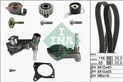 Wilmink Group WG1251282 - Водяний насос + комплект зубчатого ременя autozip.com.ua