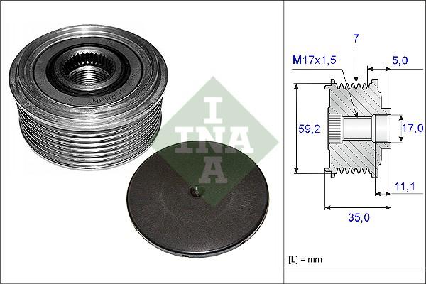 Wilmink Group WG1253663 - Ремінний шків, генератор autozip.com.ua