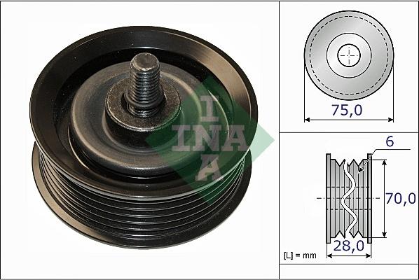 Wilmink Group WG1253152 - Паразитний / провідний ролик, поліклиновий ремінь autozip.com.ua