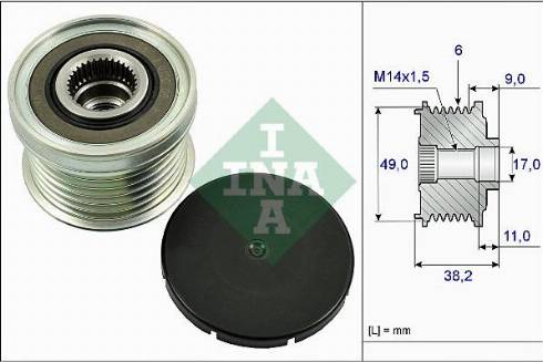 Wilmink Group WG1253827 - Ремінний шків, генератор autozip.com.ua