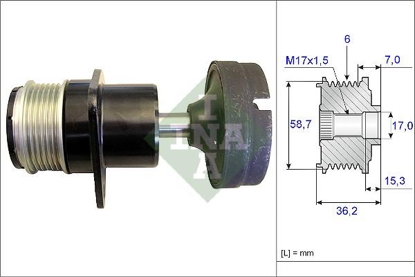 Wilmink Group WG1253731 - Ремінний шків, генератор autozip.com.ua