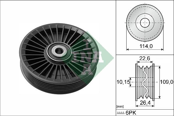 Wilmink Group WG1252734 - Паразитний / провідний ролик, поліклиновий ремінь autozip.com.ua