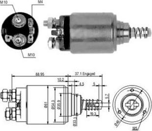 Wilmink Group WG1748391 - Тягове реле, стартер autozip.com.ua