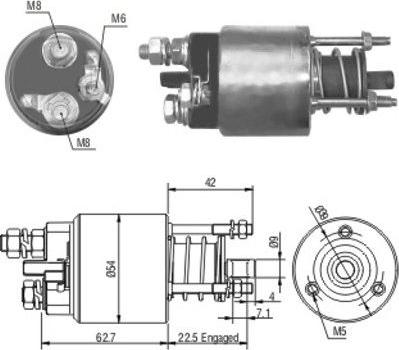 Wilmink Group WG1748256 - Тягове реле, стартер autozip.com.ua