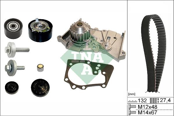 Wilmink Group WG1710087 - Водяний насос + комплект зубчатого ременя autozip.com.ua