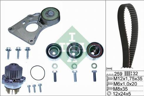 Wilmink Group WG1780527 - Водяний насос + комплект зубчатого ременя autozip.com.ua