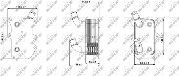 Wilmink Group WG1720040 - Масляний радіатор, рухове масло autozip.com.ua