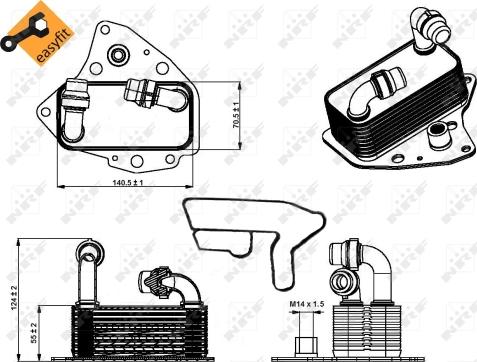 Wilmink Group WG1720084 - Масляний радіатор, рухове масло autozip.com.ua