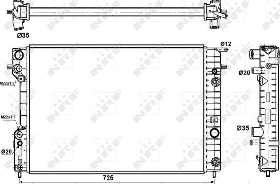 Wilmink Group WG1721939 - Радіатор, охолодження двигуна autozip.com.ua