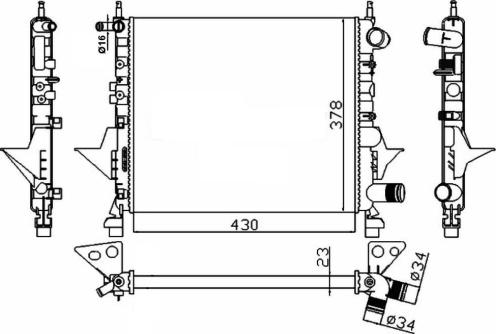 Wilmink Group WG1721934 - Радіатор, охолодження двигуна autozip.com.ua