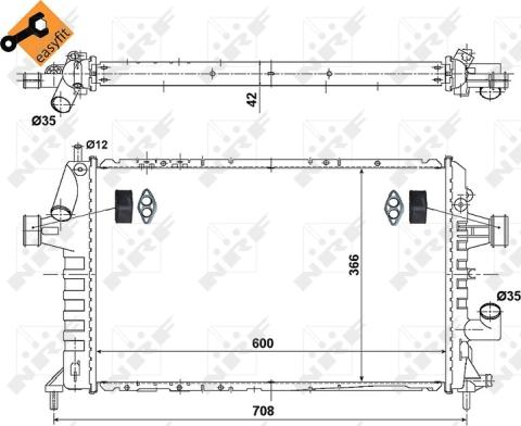 Wilmink Group WG1721425 - Радіатор, охолодження двигуна autozip.com.ua