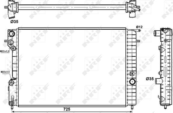 Wilmink Group WG1721555 - Радіатор, охолодження двигуна autozip.com.ua