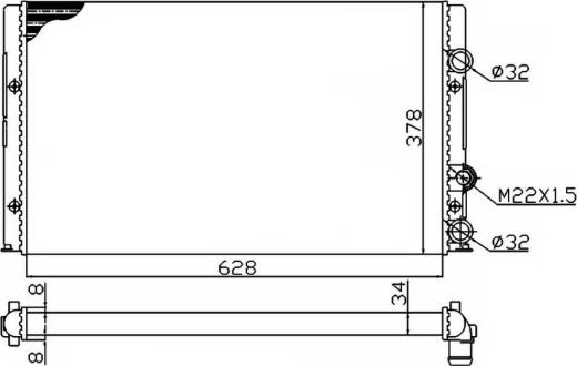 Wilmink Group WG1721325 - Радіатор, охолодження двигуна autozip.com.ua