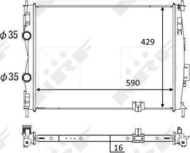 Wilmink Group WG1723611 - Радіатор, охолодження двигуна autozip.com.ua