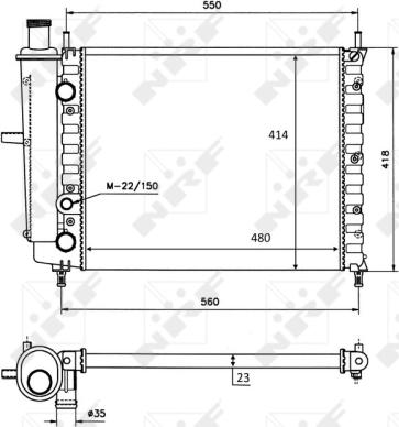 Wilmink Group WG1723105 - Радіатор, охолодження двигуна autozip.com.ua