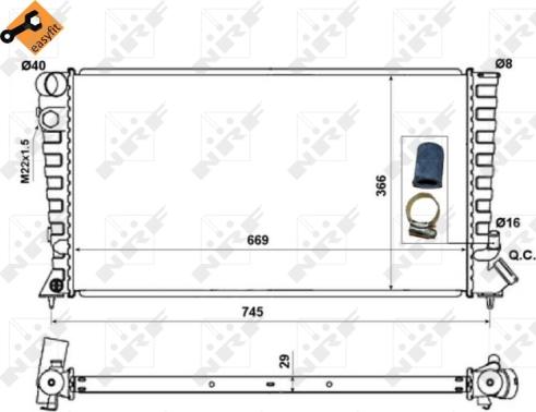 Wilmink Group WG1723184 - Радіатор, охолодження двигуна autozip.com.ua