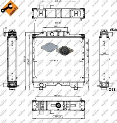 Wilmink Group WG1723357 - Радіатор, охолодження двигуна autozip.com.ua