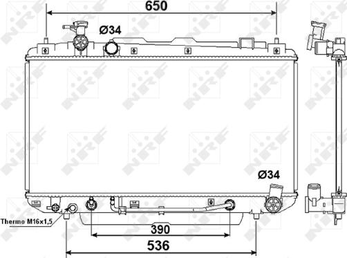 Wilmink Group WG1723366 - Радіатор, охолодження двигуна autozip.com.ua