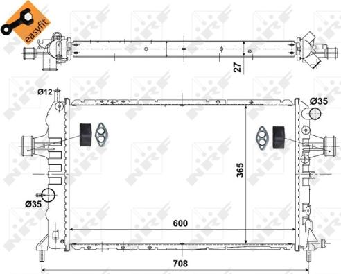 Wilmink Group WG1723304 - Радіатор, охолодження двигуна autozip.com.ua