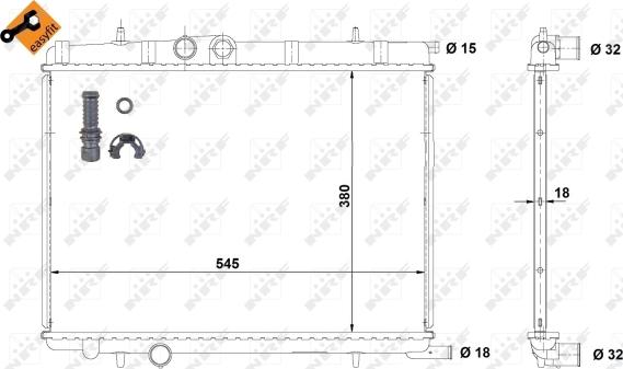 Wilmink Group WG1723242 - Радіатор, охолодження двигуна autozip.com.ua