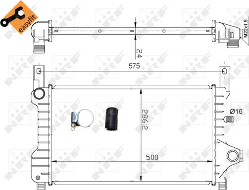 Wilmink Group WG1722469 - Радіатор, охолодження двигуна autozip.com.ua