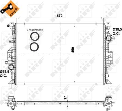 Wilmink Group WG1722559 - Радіатор, охолодження двигуна autozip.com.ua