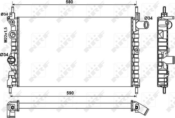 Wilmink Group WG1722873 - Радіатор, охолодження двигуна autozip.com.ua