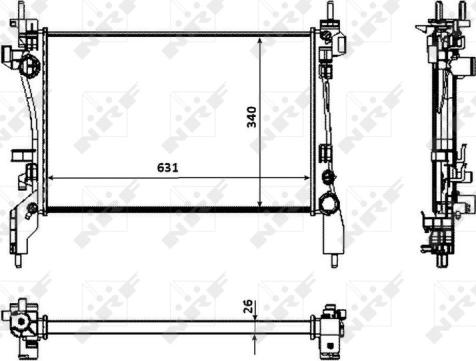 Wilmink Group WG1722732 - Радіатор, охолодження двигуна autozip.com.ua