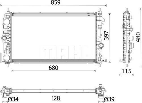 Wilmink Group WG2193159 - Радіатор, охолодження двигуна autozip.com.ua