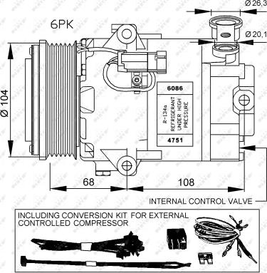 Wilmink Group WG2159332 - Компресор, кондиціонер autozip.com.ua