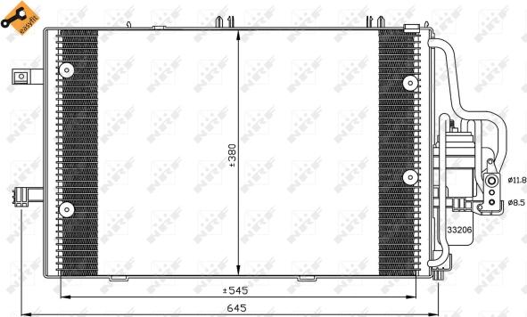 Wilmink Group WG2160959 - Конденсатор, кондиціонер autozip.com.ua