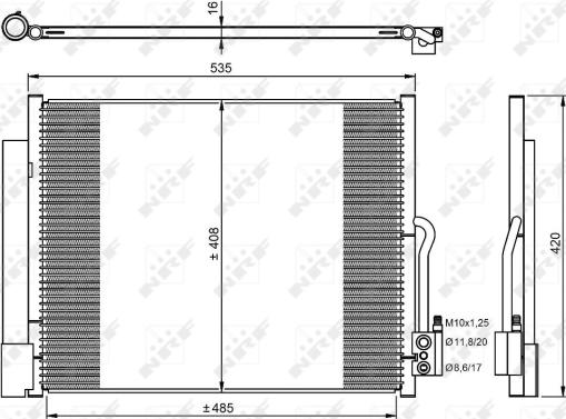 Wilmink Group WG2160509 - Конденсатор, кондиціонер autozip.com.ua