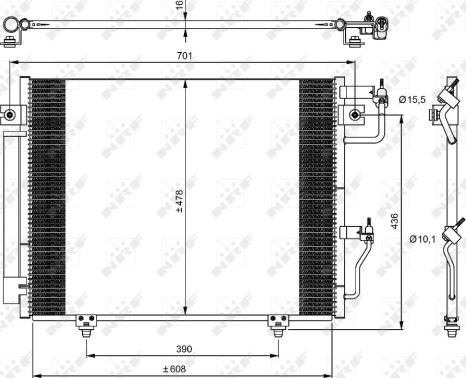 Wilmink Group WG2160505 - Конденсатор, кондиціонер autozip.com.ua