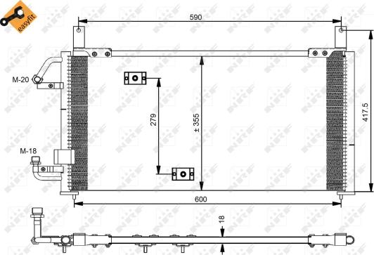 Wilmink Group WG2160787 - Конденсатор, кондиціонер autozip.com.ua