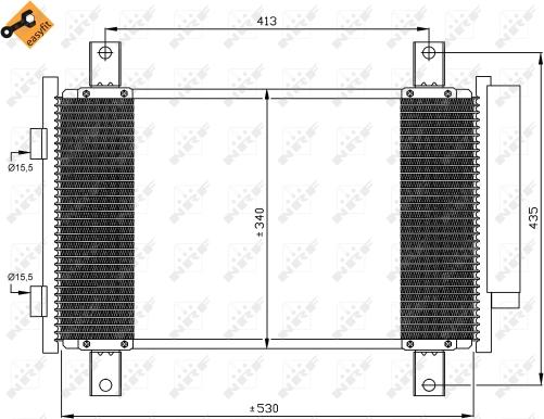 Wilmink Group WG2161126 - Конденсатор, кондиціонер autozip.com.ua