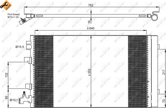 Wilmink Group WG2161208 - Конденсатор, кондиціонер autozip.com.ua