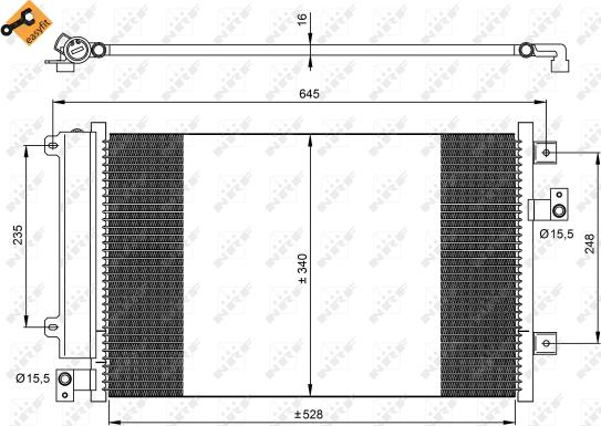 Wilmink Group WG2161216 - Конденсатор, кондиціонер autozip.com.ua