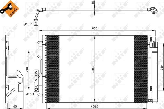 Wilmink Group WG2161239 - Конденсатор, кондиціонер autozip.com.ua