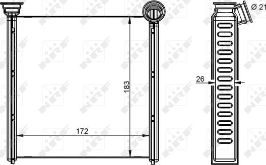 Wilmink Group WG2162096 - Теплообмінник, опалення салону autozip.com.ua