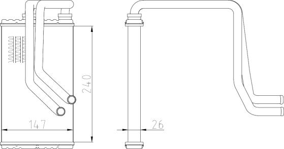 Wilmink Group WG2162140 - Теплообмінник, опалення салону autozip.com.ua