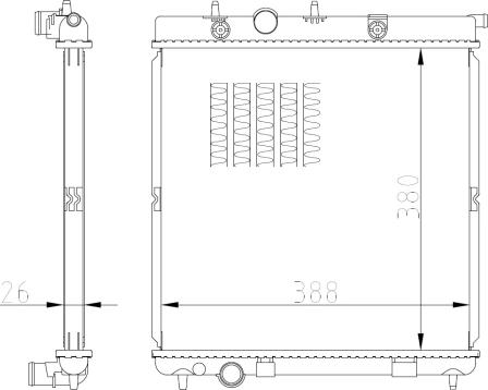 Wilmink Group WG2162186 - Радіатор, охолодження двигуна autozip.com.ua