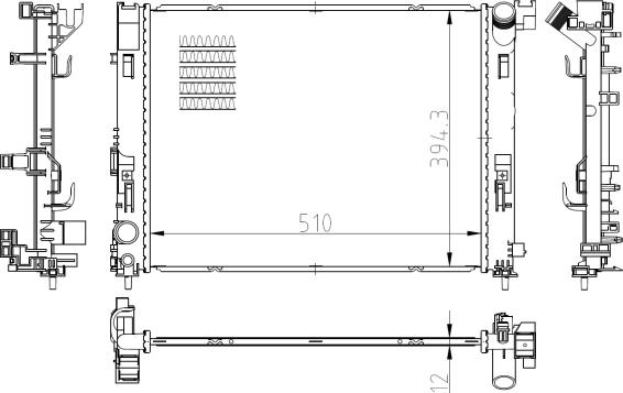 Wilmink Group WG2162207 - Радіатор, охолодження двигуна autozip.com.ua