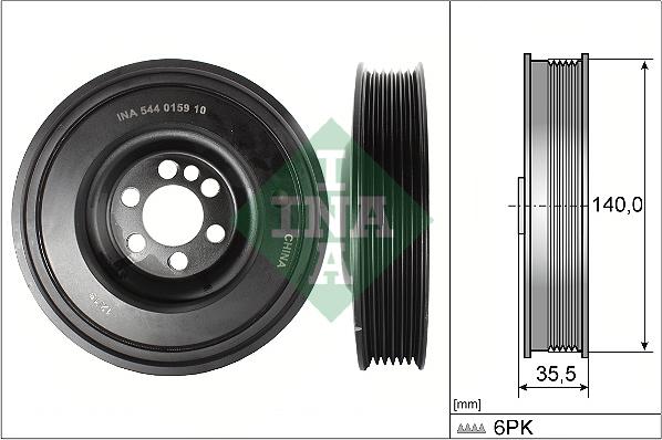 Wilmink Group WG2112214 - Ремінний шків, колінчастий вал autozip.com.ua